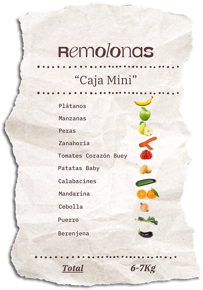 Contenido de la Caja Mini Remolona de esta semana